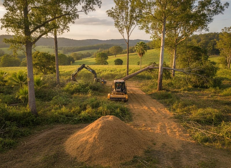 Land Clearing performed by Canberra Arborist in the Canberra